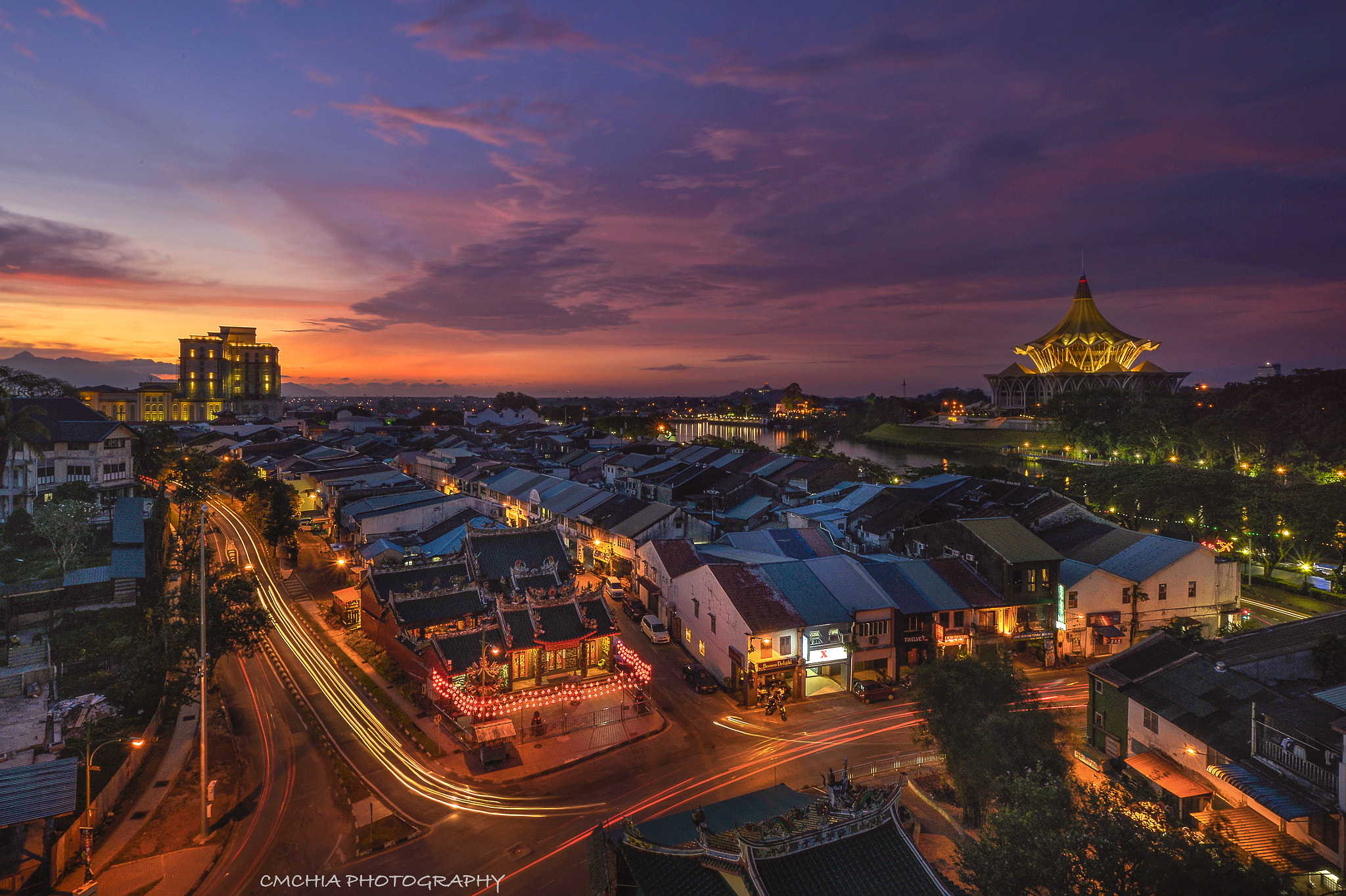 Nikon Df sample photo. Kuching beautiful sky sunset photography