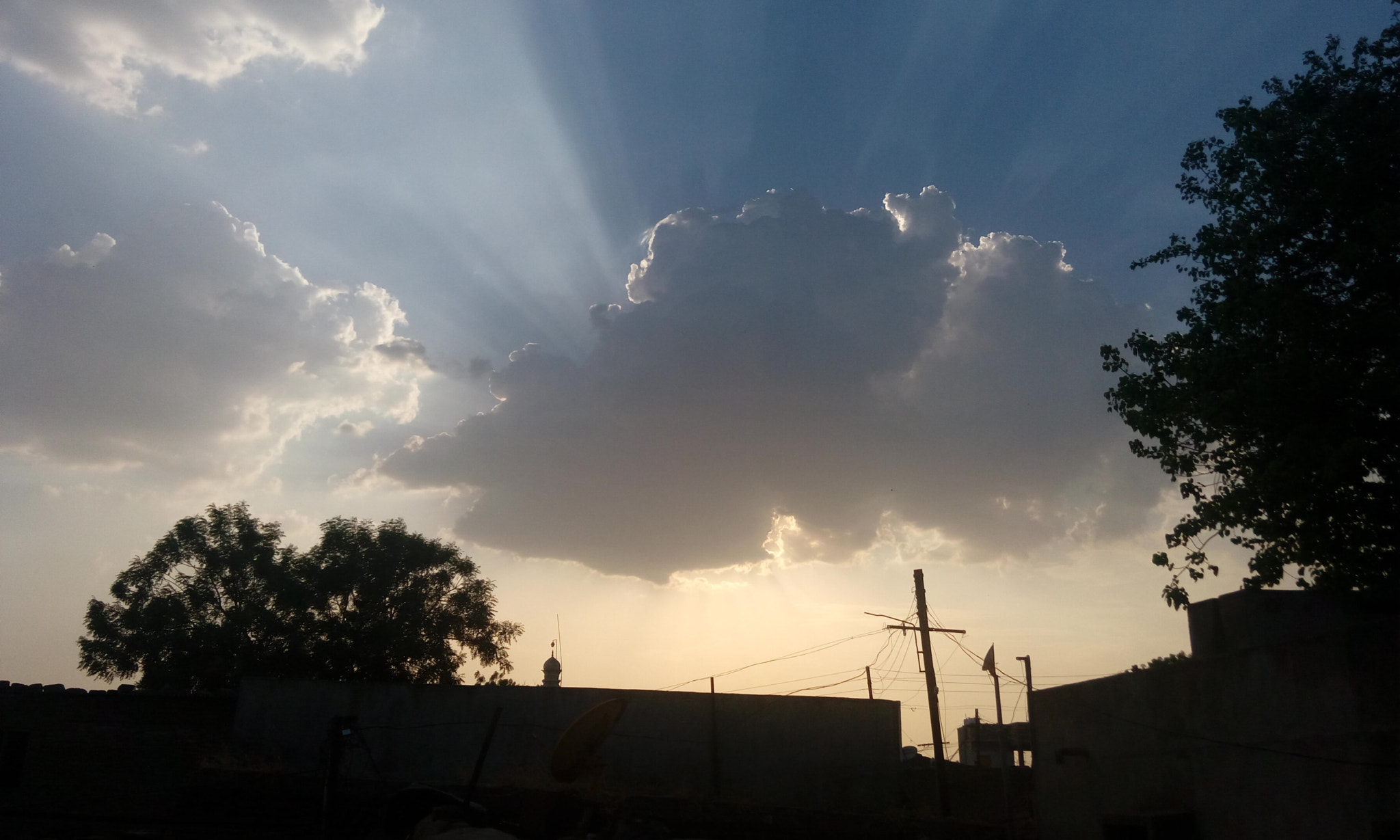 HTC DESIRE 820G PLUS DUAL SIM sample photo. Mansoon clouds photography