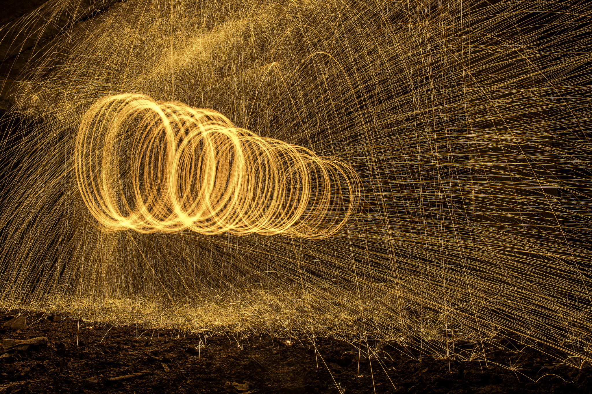 Canon EOS 7D Mark II + Canon EF-S 18-135mm F3.5-5.6 IS STM sample photo. Steelwool tunnel photography