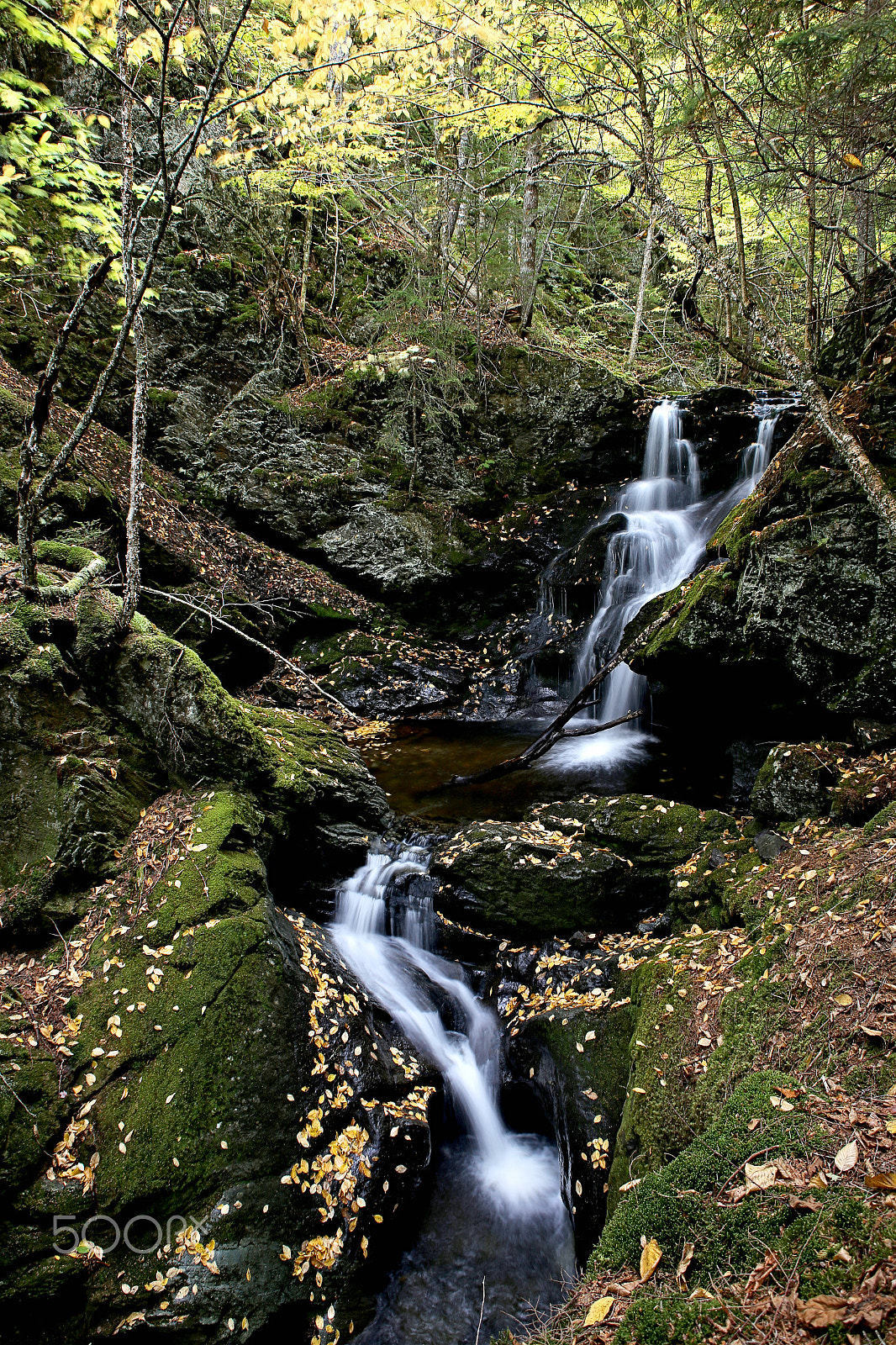 Canon EOS 6D + Canon EF 22-55mm f/4-5.6 USM sample photo. Mccarthy gulch waterfall photography