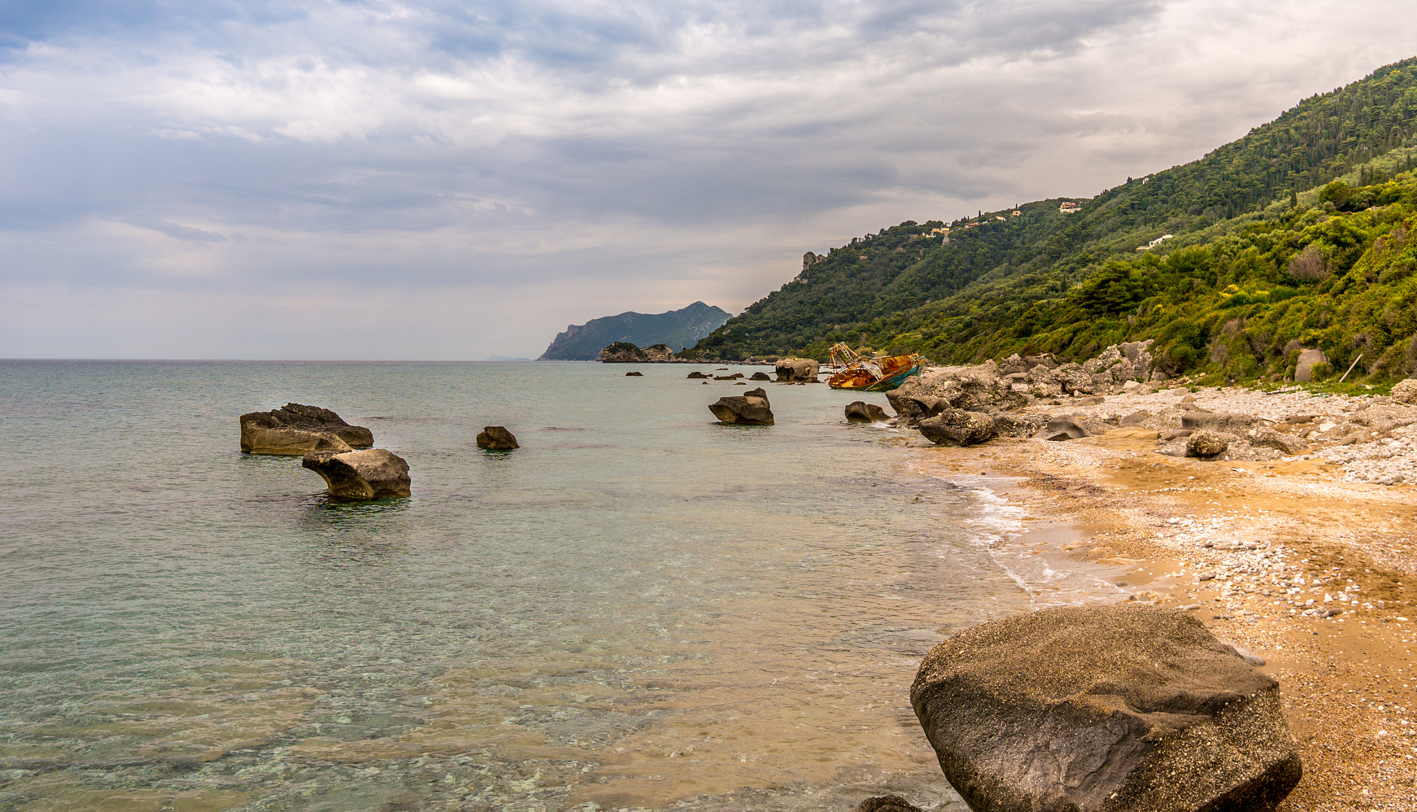 Sony Alpha NEX-6 + Sigma 19mm F2.8 EX DN sample photo. Corfu navagio photography