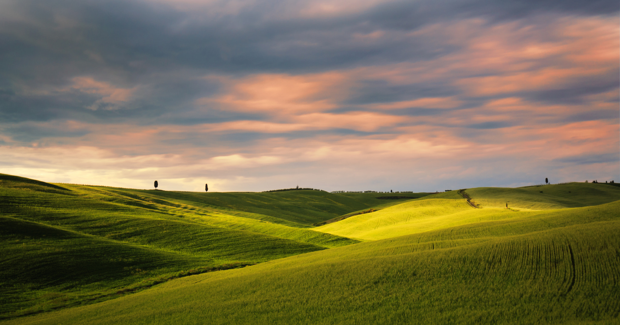 sunset Tuscany