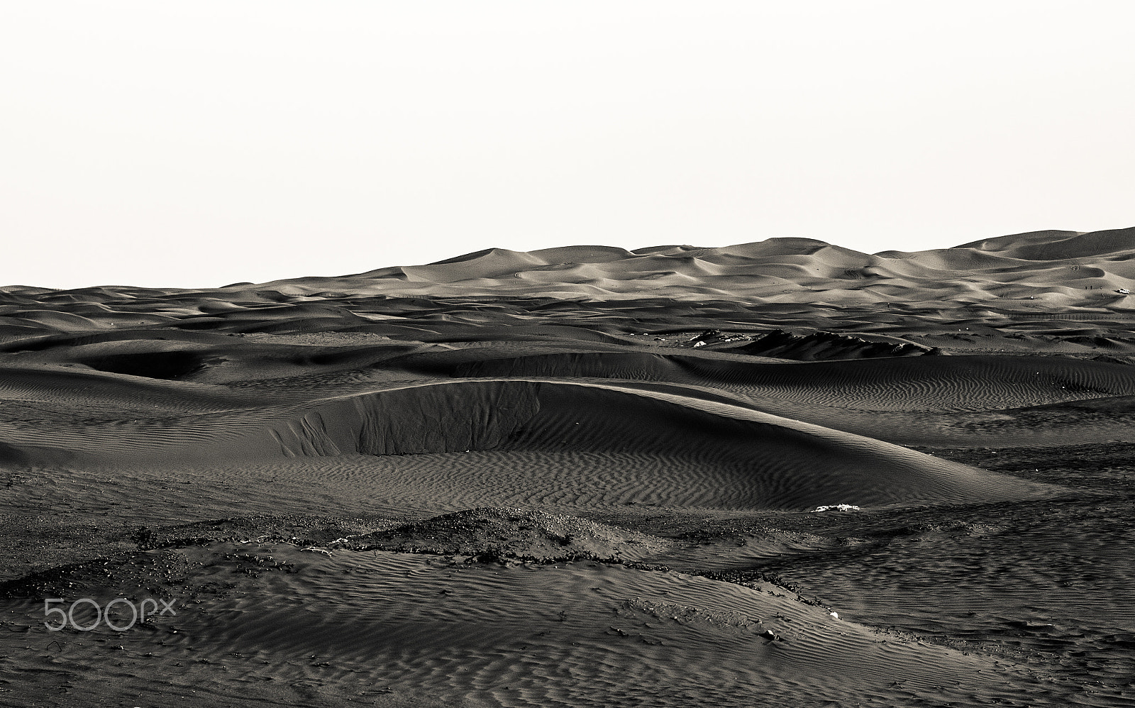 Canon EF 70-200mm F2.8L IS II USM sample photo. Thumamah b&w dunes photography