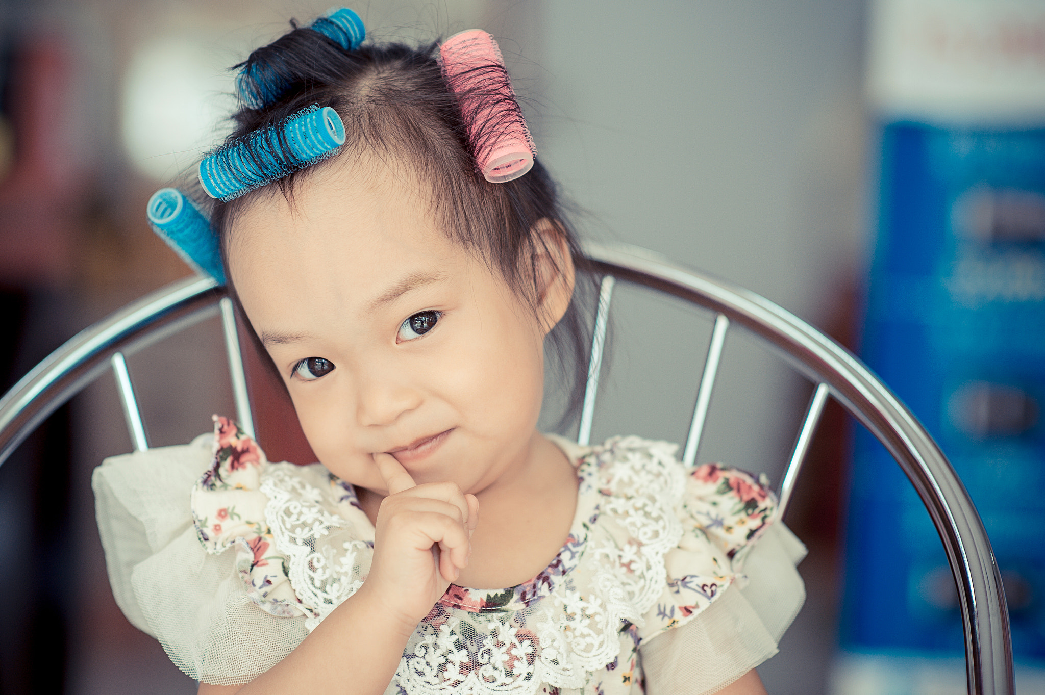 Nikon Df + Sigma 85mm F1.4 EX DG HSM sample photo. Kids salon photography