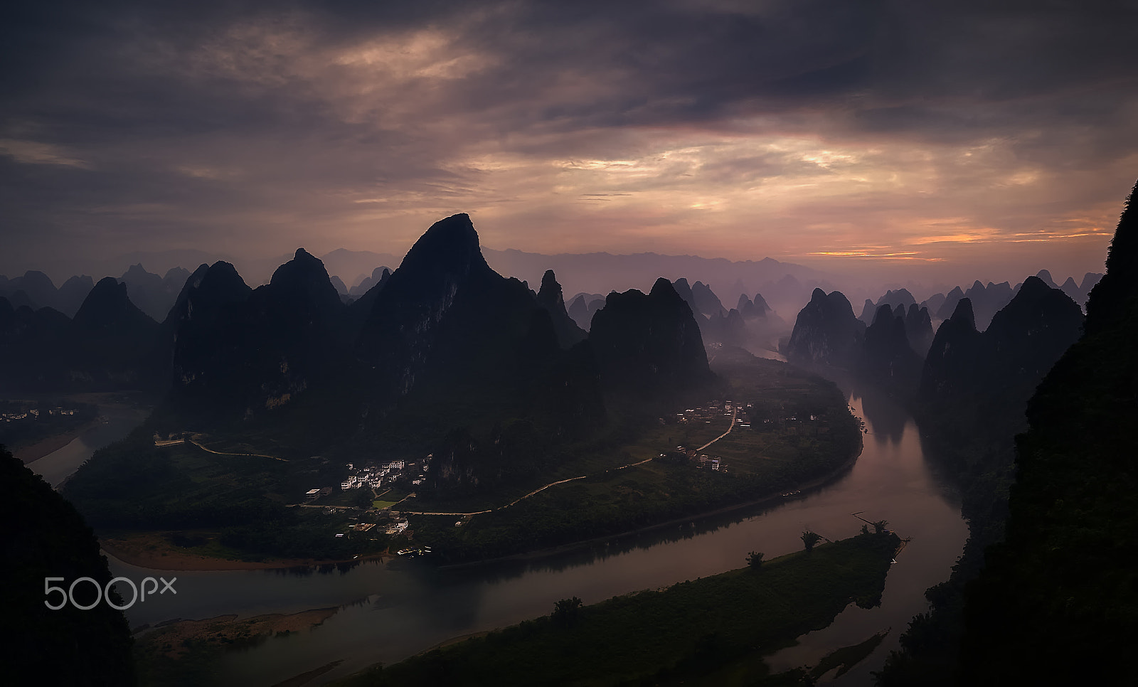 Nikon D3 sample photo. Over xiangtangshan at sunrise photography