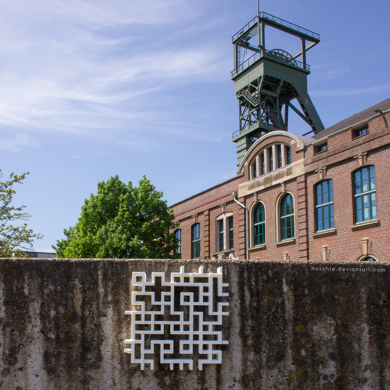 Canon EF-S 18-55mm F3.5-5.6 sample photo. Permutation 3d print street art installation in oberhausen oster photography