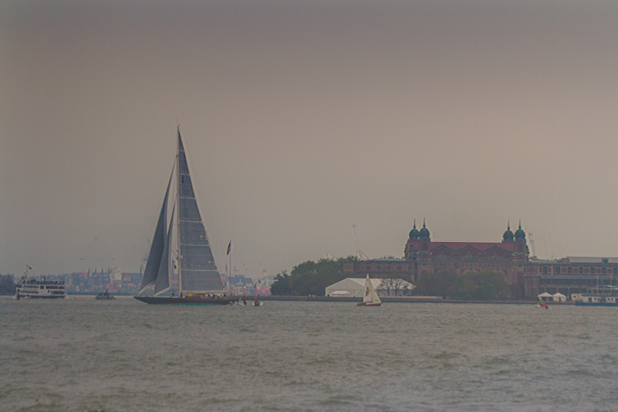 Sigma 50-500mm f/4-6.3 APO HSM EX sample photo. 12 meter, ellis island photography