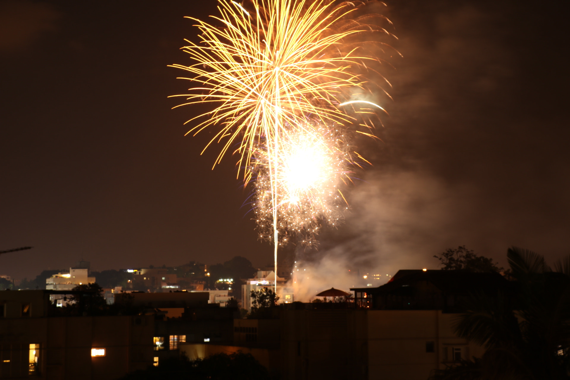 Canon EOS 760D (EOS Rebel T6s / EOS 8000D) sample photo. Fireworks. israel 68th birthday photography