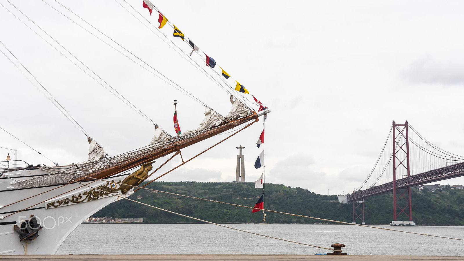 Panasonic Lumix DMC-GH4 sample photo. Sagres school ship at lisbon docks photography