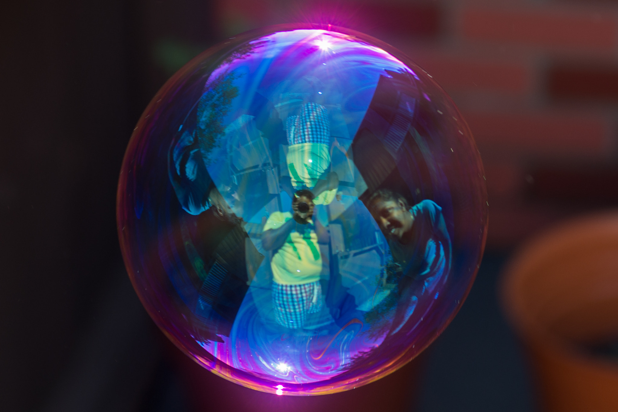 Nikon D7100 + AF Zoom-Nikkor 35-70mm f/2.8D sample photo. Soap bubble photography