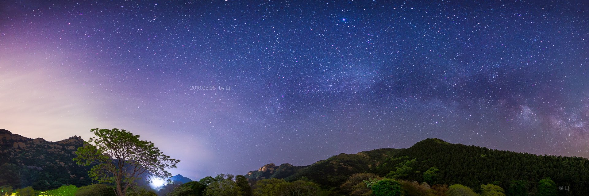 Canon EOS-1D C sample photo. Panoramic starry sky with the miky way photography