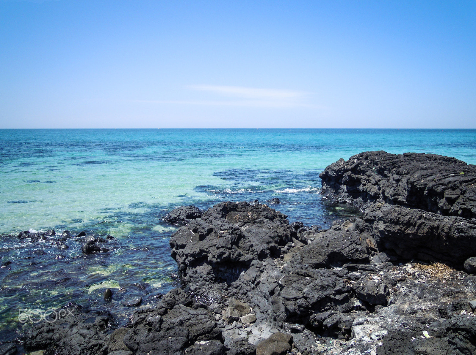 Nikon Coolpix S5100 sample photo. Coastline in jeju-do / jeju island photography