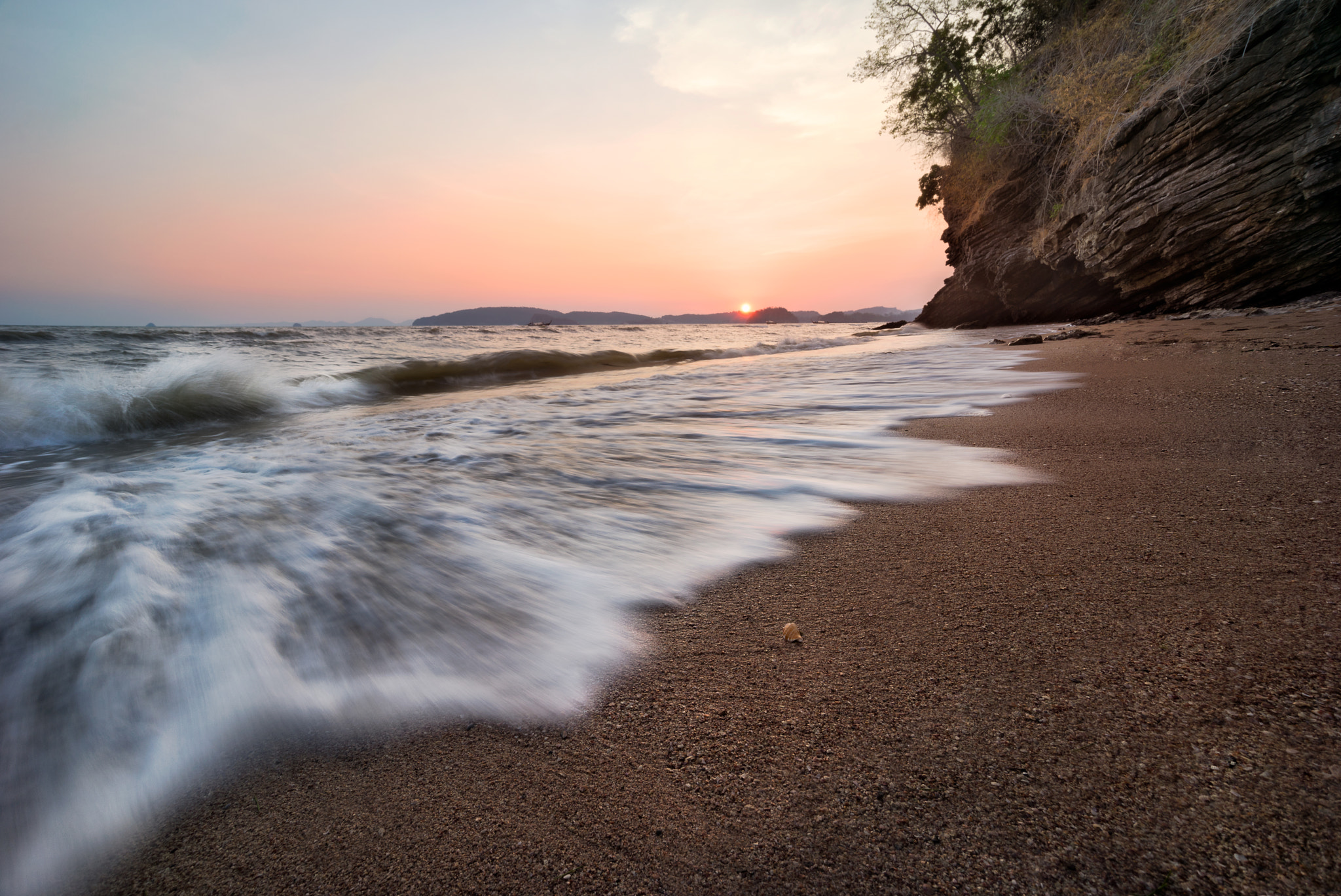 Sony a7R + Sony E 10-18mm F4 OSS sample photo. Sunset over krabi photography