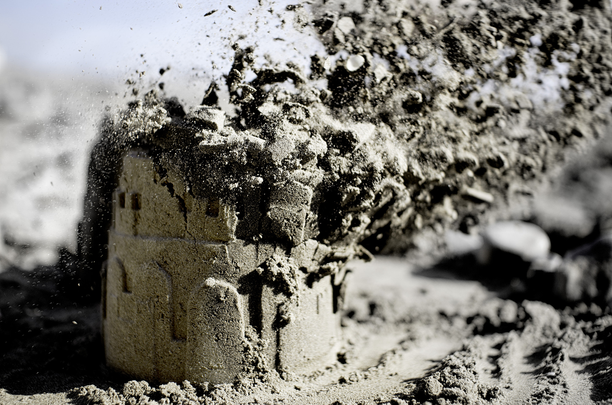 Nikon D7000 + Sigma 30mm F1.4 EX DC HSM sample photo. Death of a sandcastle photography