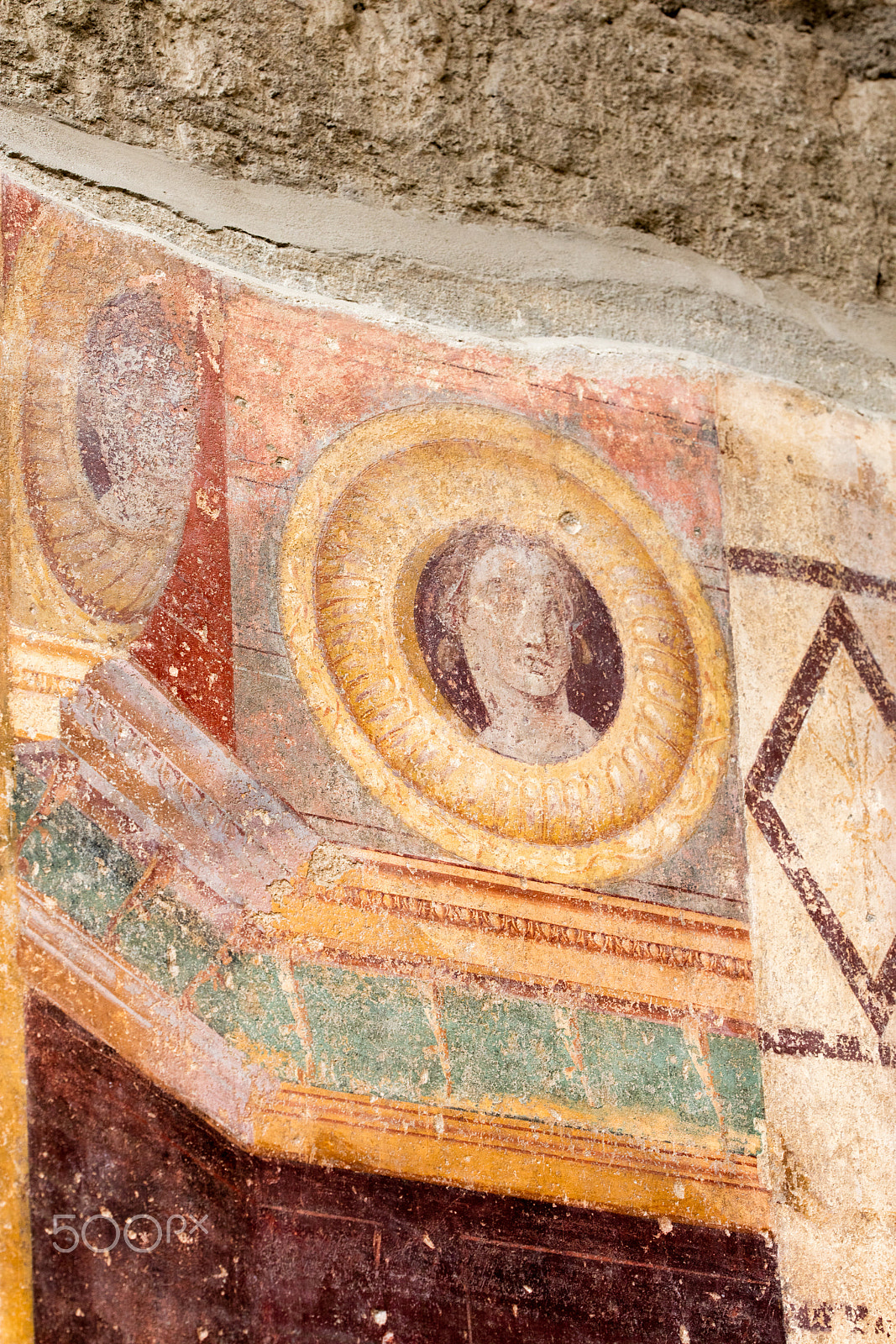 Sigma 150mm f/2.8 EX DG OS HSM APO Macro sample photo. Fresco in villa oplontis photography
