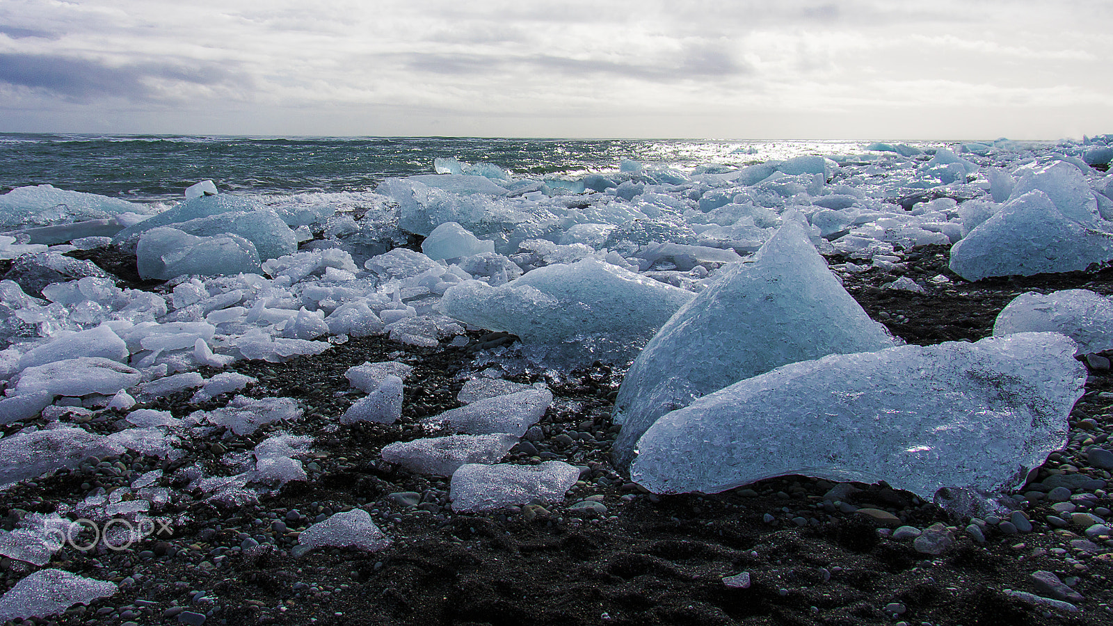 Pentax K-5 sample photo. Ice and ocean - iceland photography