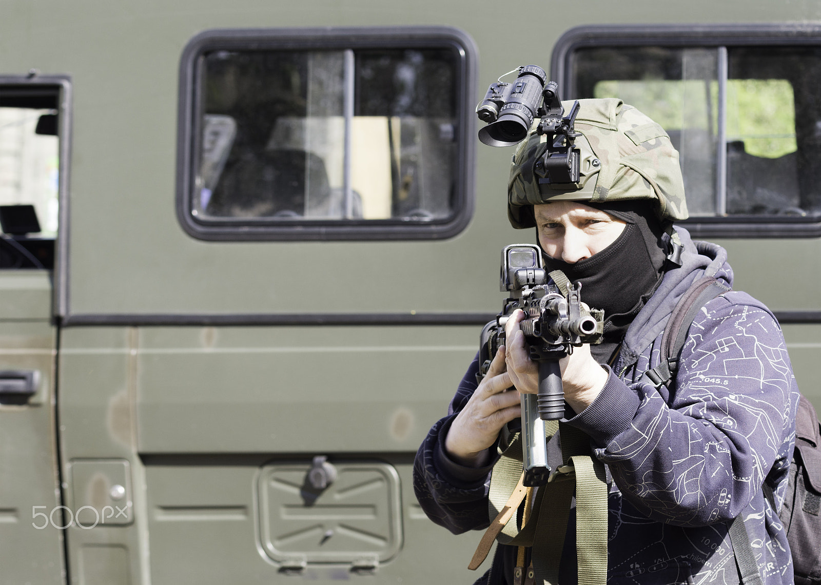 Nikon AF-S Nikkor 70-200mm F4G ED VR sample photo. Special forces soldier in action photography