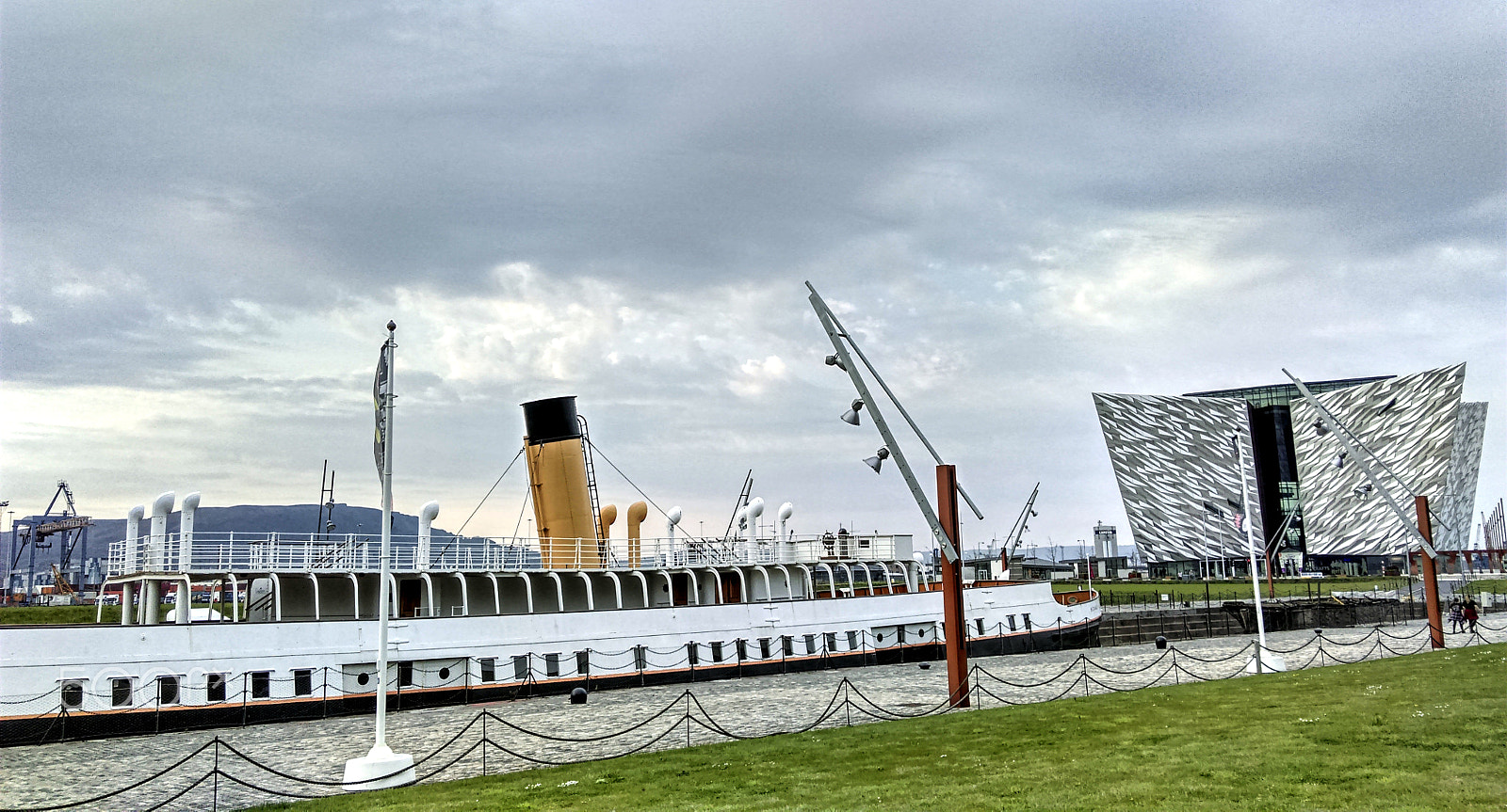 HTC ONE MINI 2 sample photo. Titanic building & ss nomadic, belfast northern ireland. photography