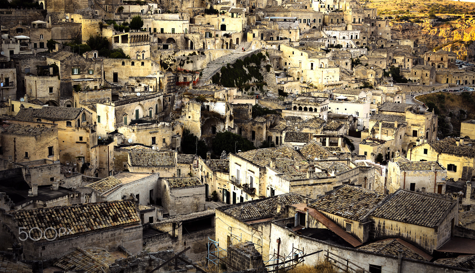 AF Zoom-Nikkor 35-105mm f/3.5-4.5 sample photo. Maze of houses-belvedere matera photography