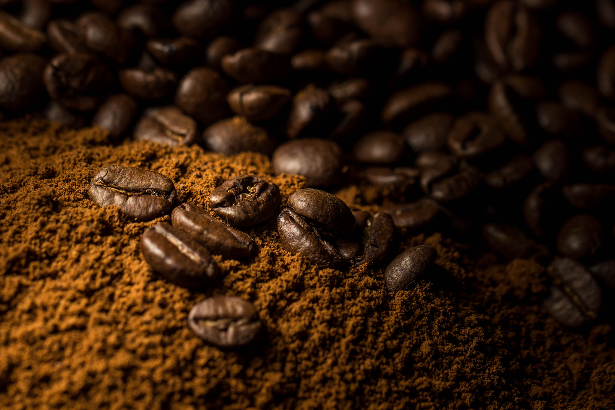 Canon EOS 600D (Rebel EOS T3i / EOS Kiss X5) + Canon EF 100mm F2.8L Macro IS USM sample photo. Coffee beans photography
