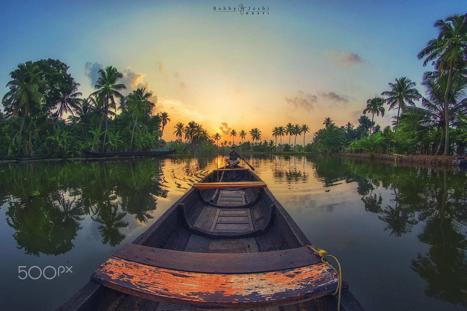 Nikon D810 + Samyang 8mm F3.5 Aspherical IF MC Fisheye sample photo. Kumarakom sunrise photography