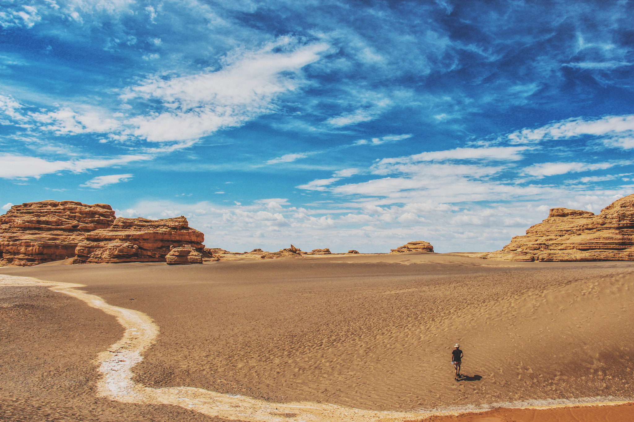 Canon EOS 700D (EOS Rebel T5i / EOS Kiss X7i) + Canon EF-S 18-135mm F3.5-5.6 IS STM sample photo. Dunhuang yardang landform photography