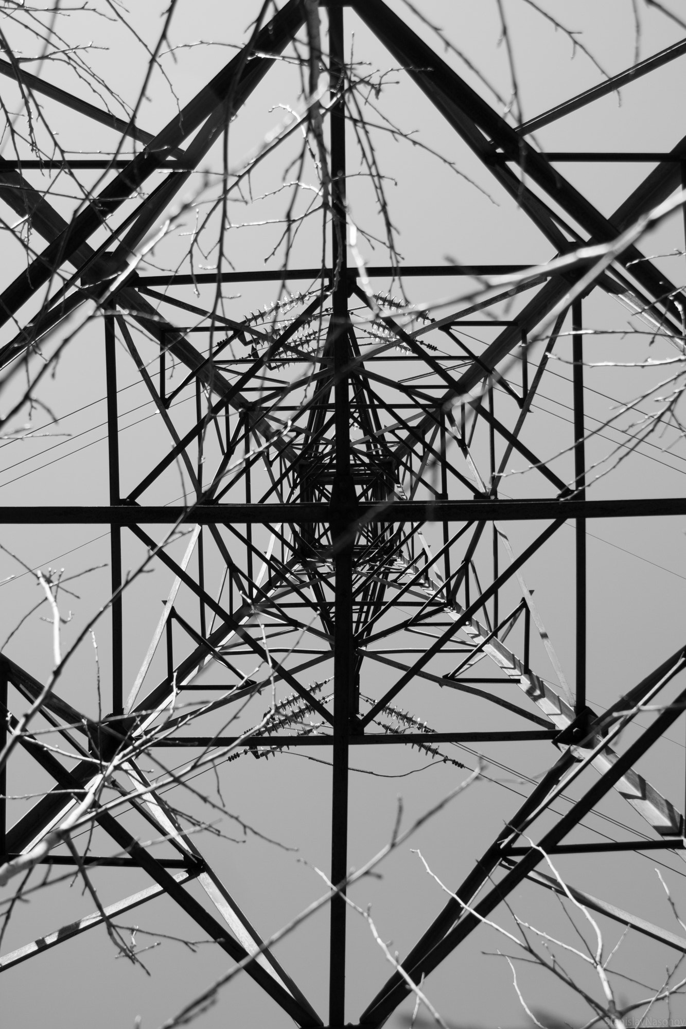 Canon EOS 40D sample photo. Transmission tower photography