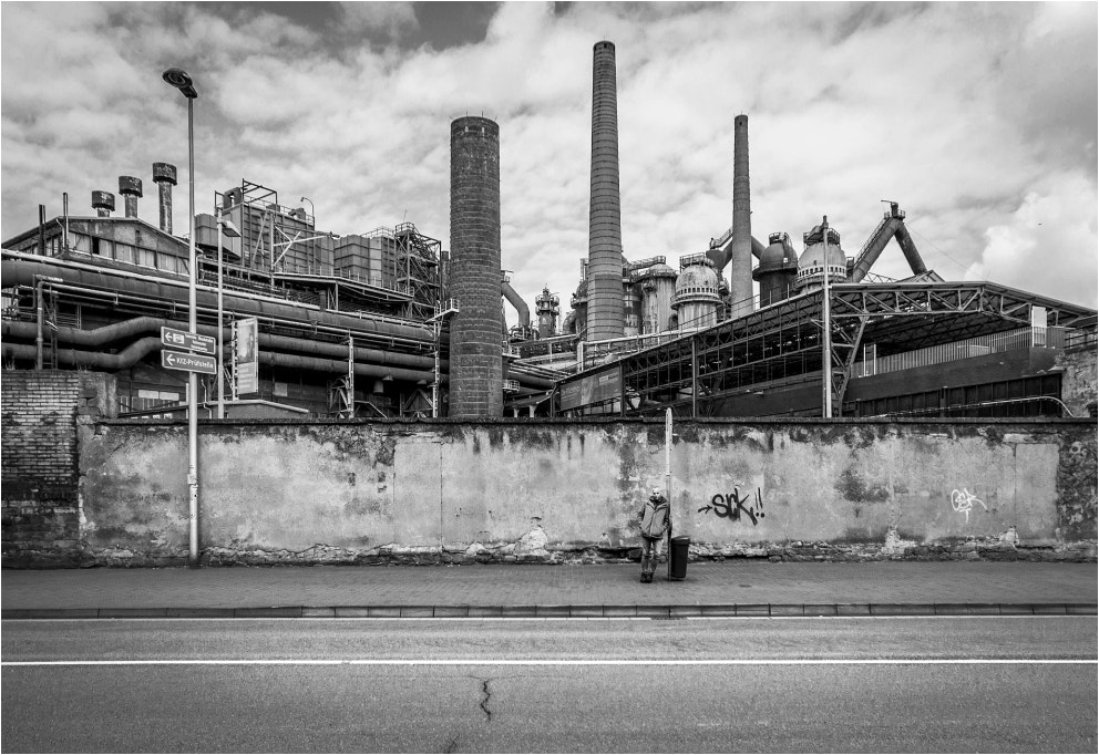 Minolta AF 28-80mm F3.5-5.6 II sample photo. Industrial street photography