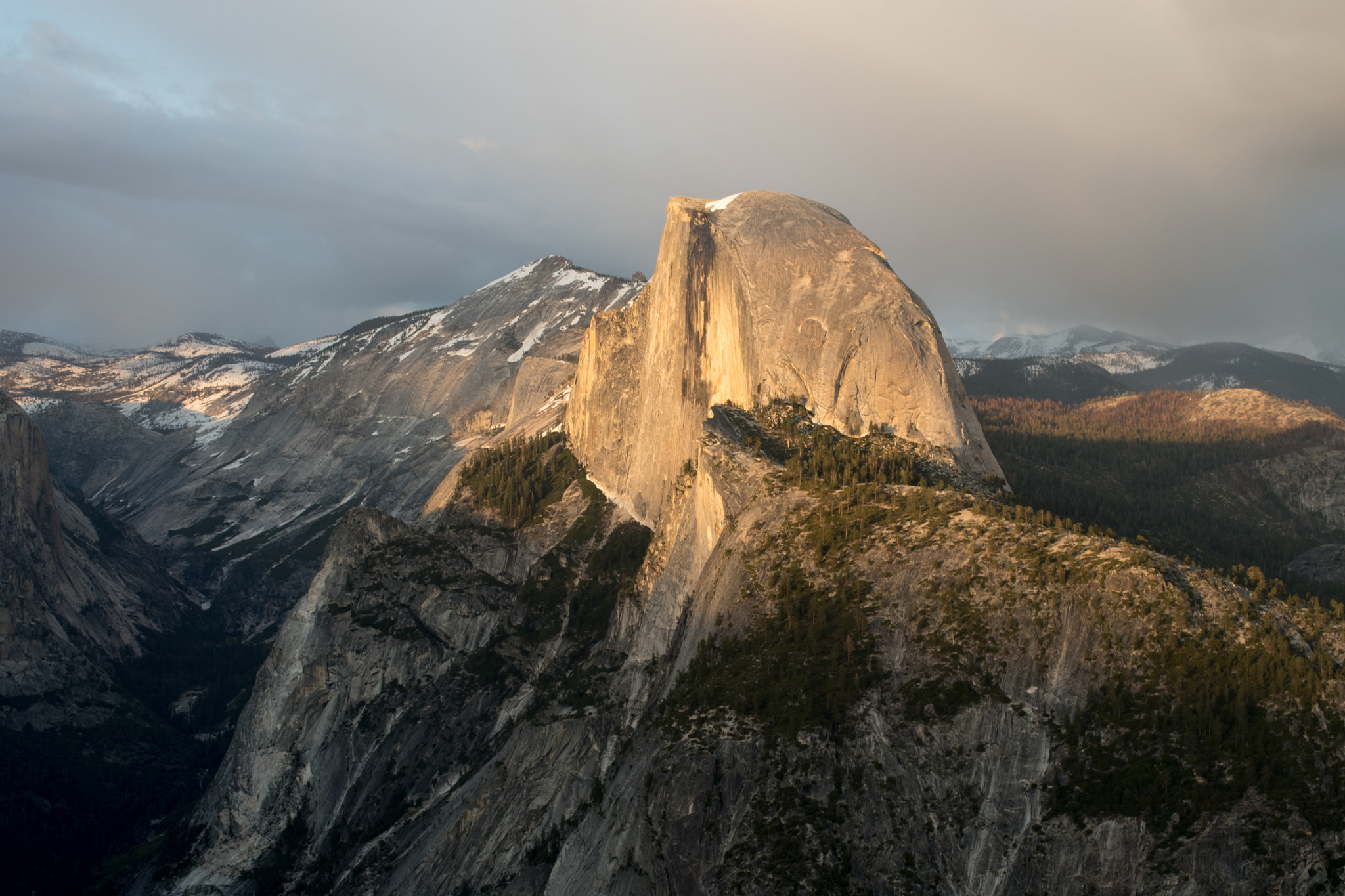 Nikon D500 sample photo. Half dome at dusk photography