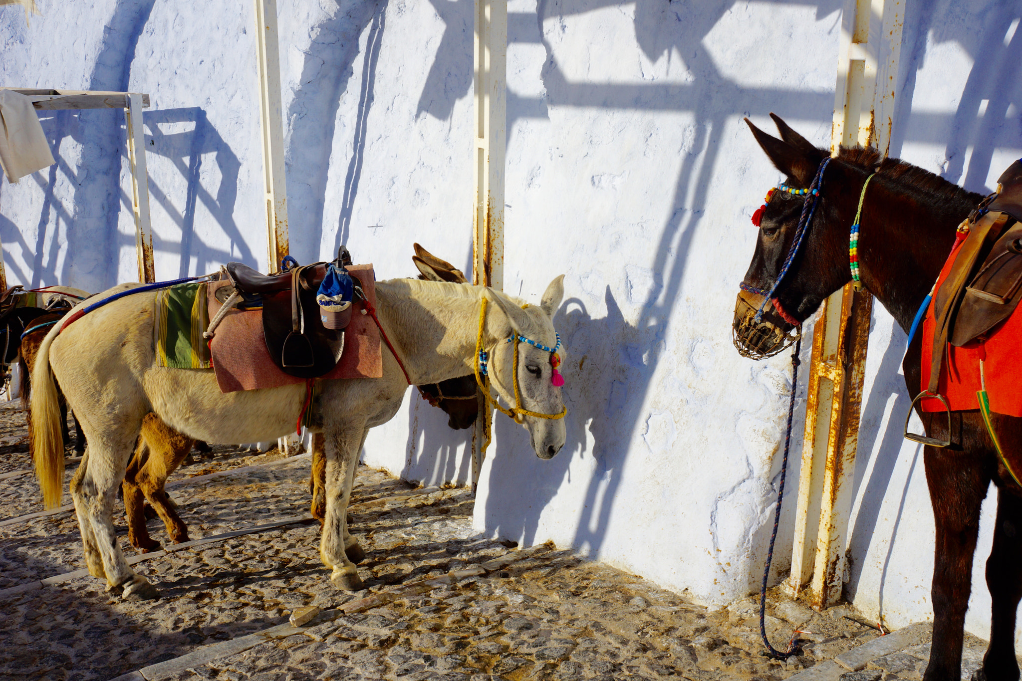 Sony Alpha NEX-7 + Tamron 18-200mm F3.5-6.3 Di III VC sample photo. Beautiful port town of santorini, greece photography