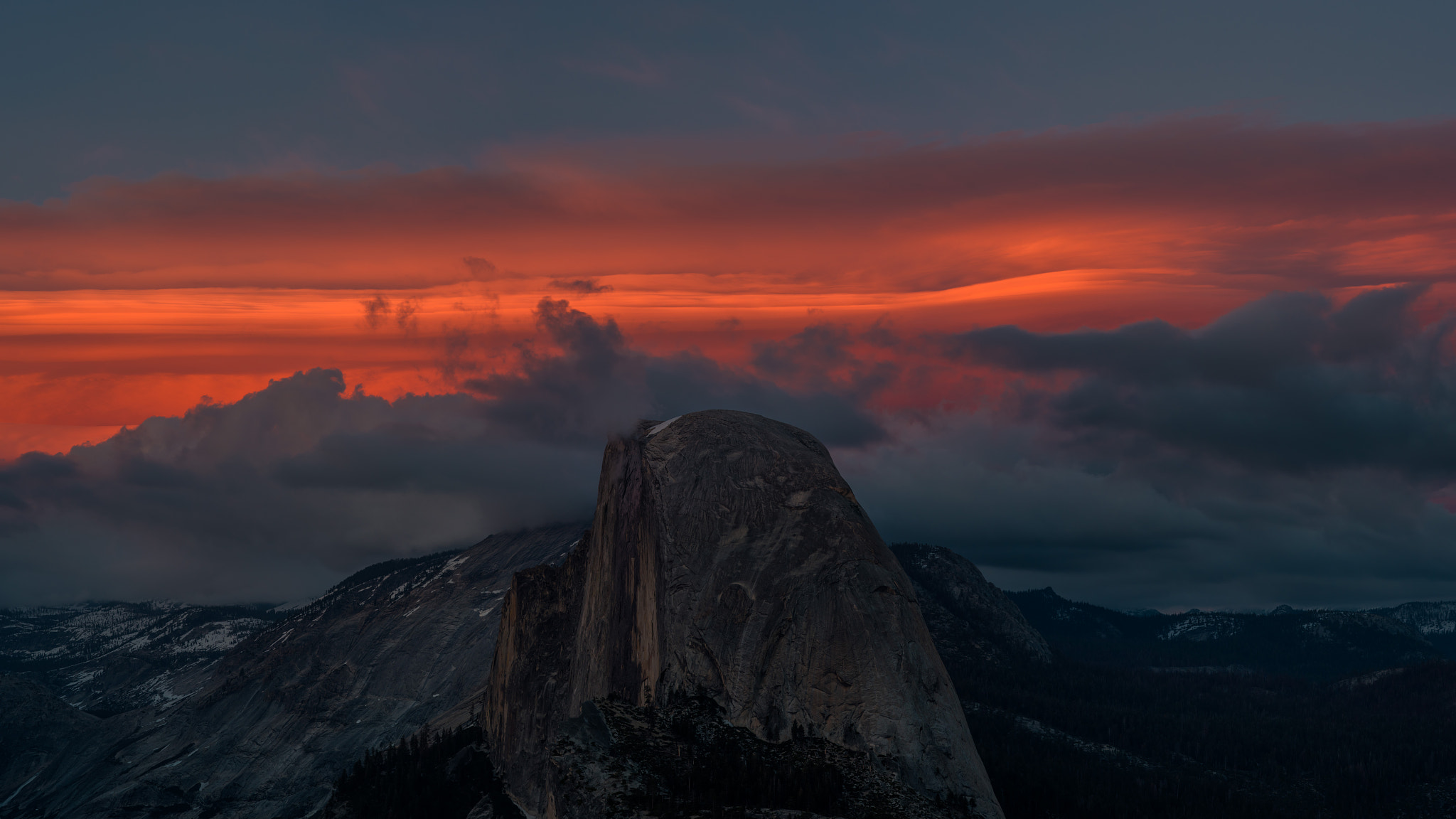 ZEISS Apo Sonnar T* 135mm F2 sample photo. Half dome sunset glow photography