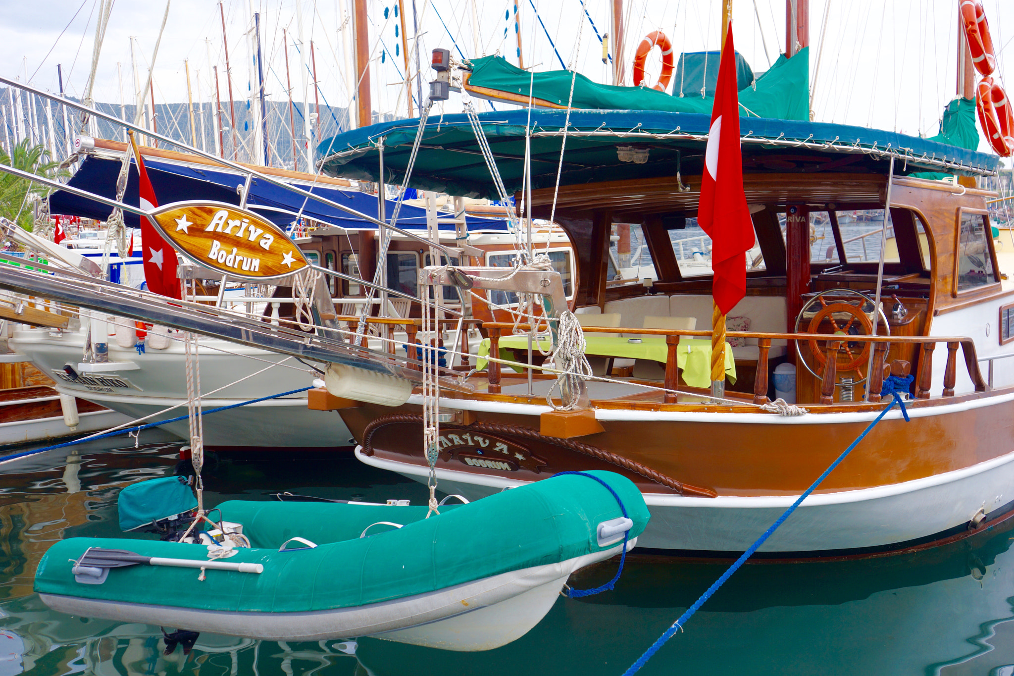 Tamron 18-200mm F3.5-6.3 Di III VC sample photo. Ships in the bodrum marina photography