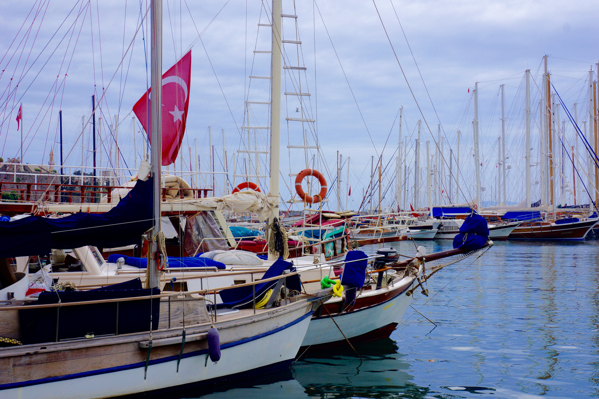 Tamron 18-200mm F3.5-6.3 Di III VC sample photo. Ships in the bodrum marina photography