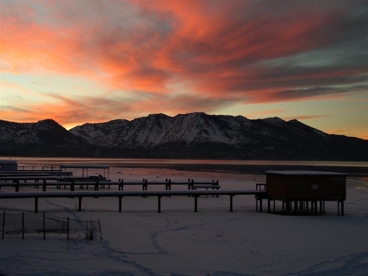 Olympus C4100Z,C4000Z sample photo. Winter sunset, lake tahoe photography