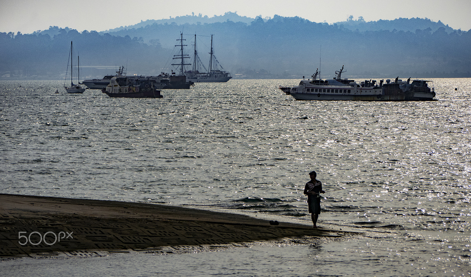 Panasonic Lumix G Vario 45-200mm F4-5.6 OIS sample photo. Anglers in langkawei photography