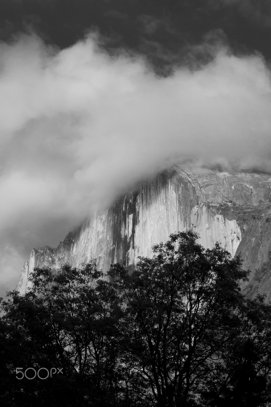Canon EOS 40D + Canon EF 70-300mm F4.5-5.6 DO IS USM sample photo. Half dome photography