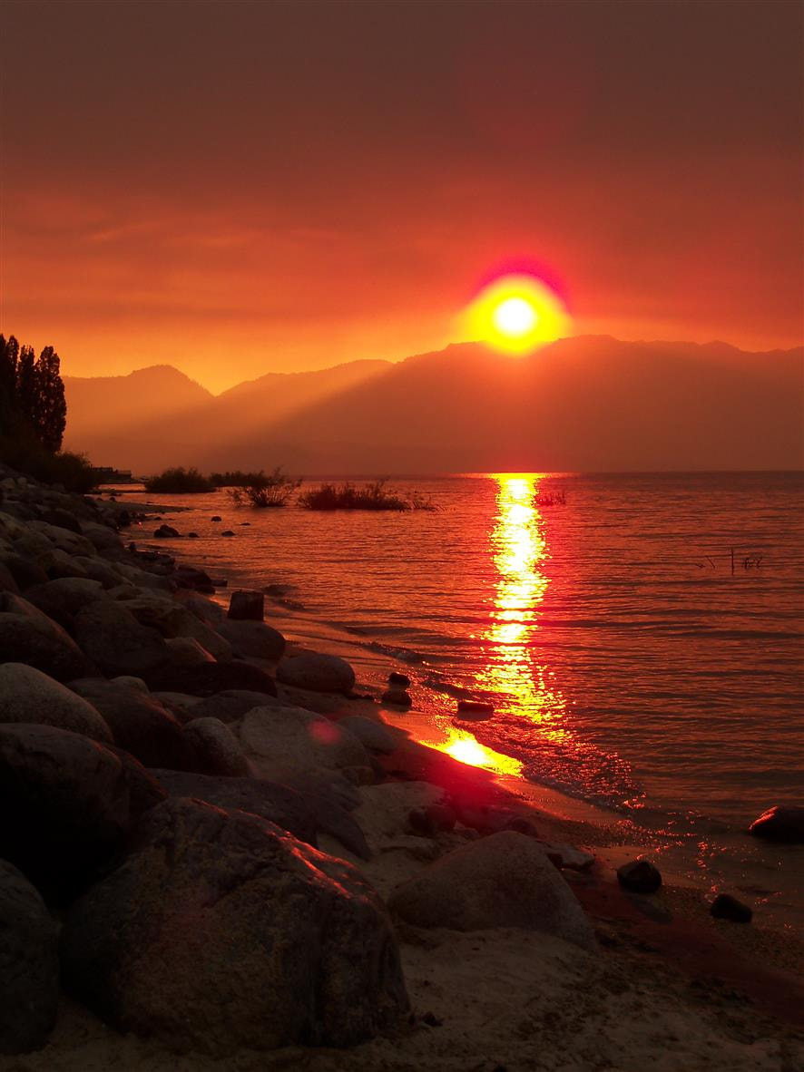 Kodak EasyShare Z915 sample photo. Tahoe rim fire.jpg photography
