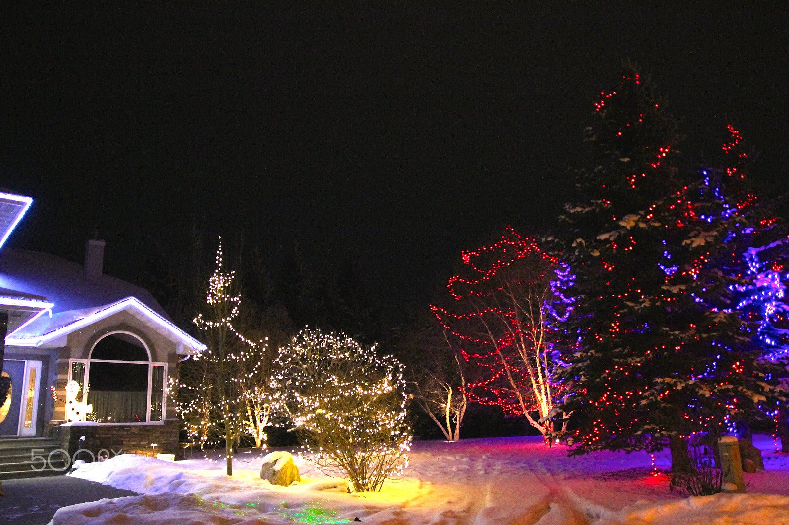 Canon EOS 550D (EOS Rebel T2i / EOS Kiss X4) sample photo. Christmas lights photography