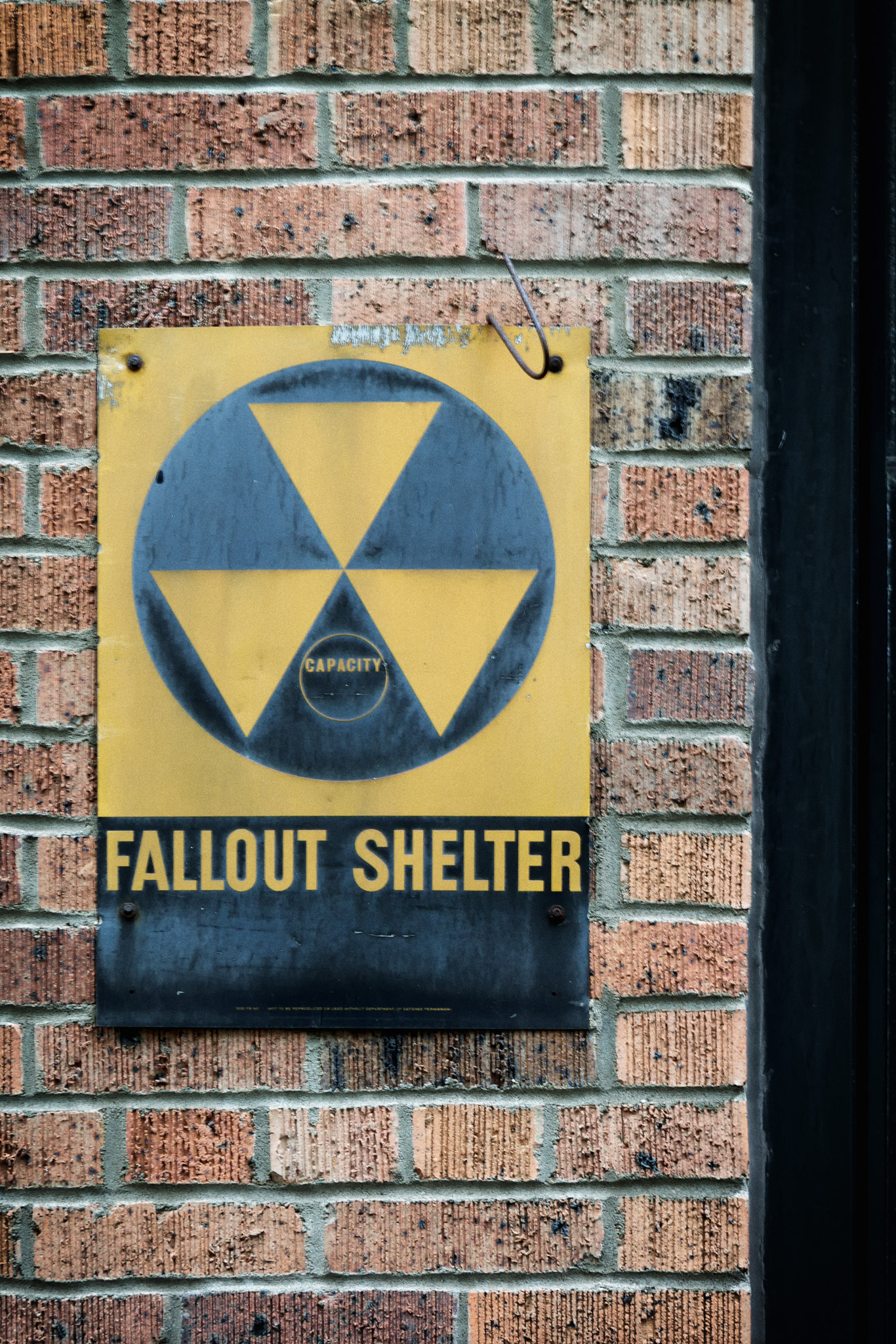 Canon EF-S 17-85mm F4-5.6 IS USM sample photo. Fallout shelter sign photography
