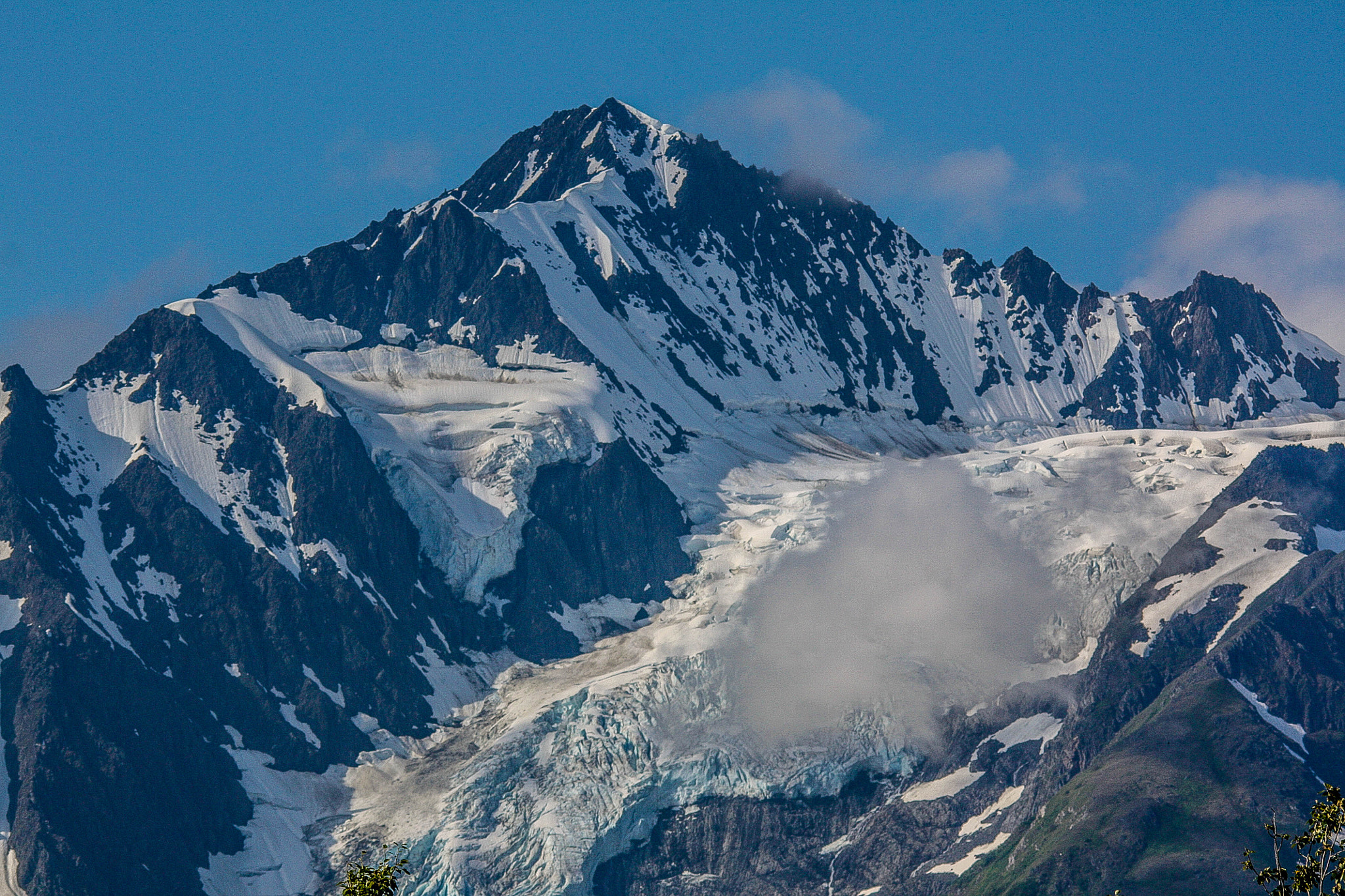 Sigma 150-500mm F5-6.3 DG OS HSM sample photo. Glacier covered mountains photography