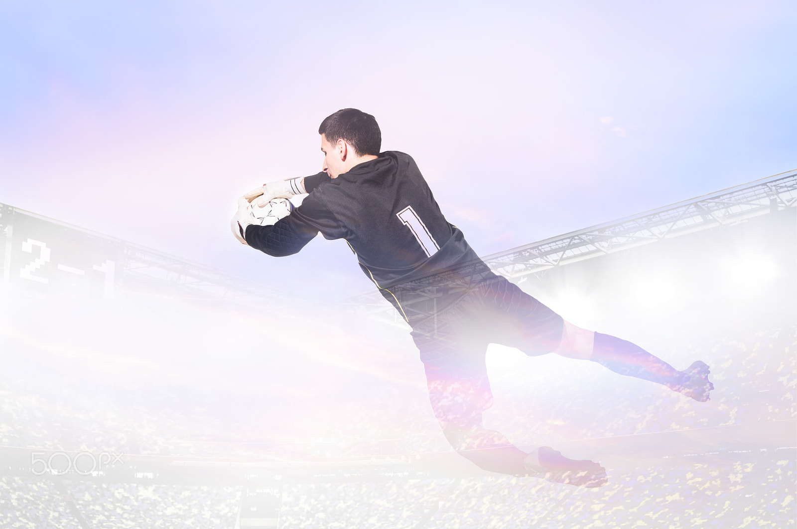 Sigma 50-150mm F2.8 EX APO DC HSM II sample photo. Goalkeeper is catching ball photography
