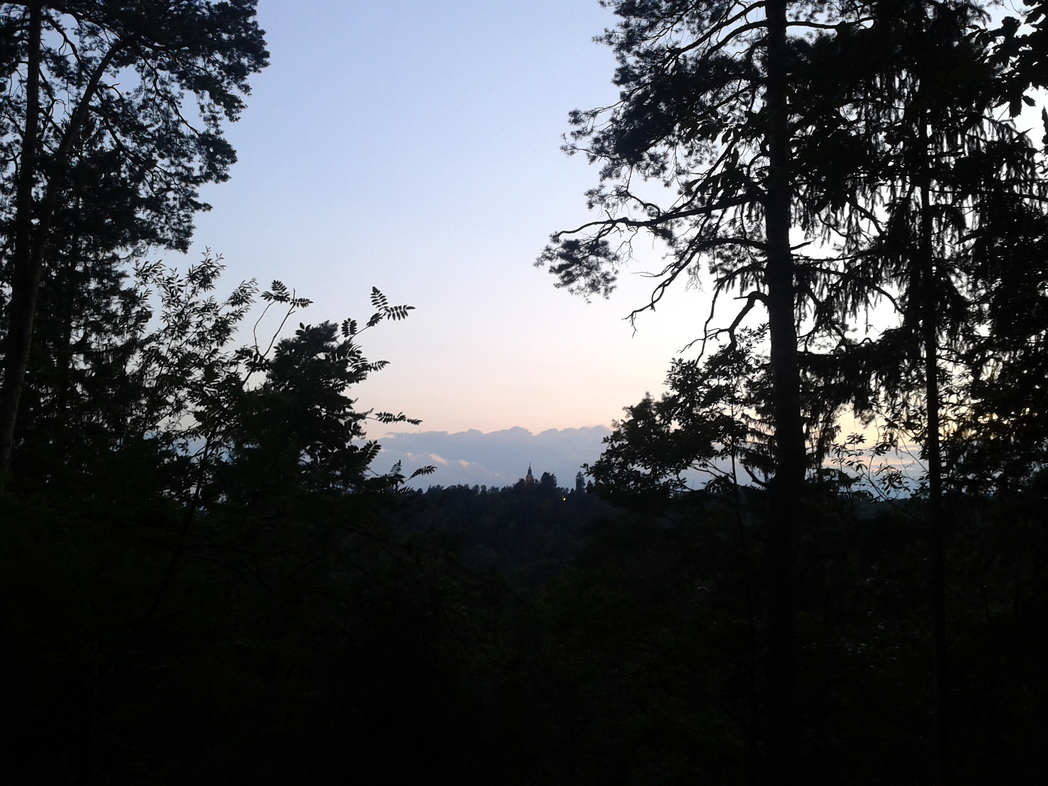 Samsung GT-S5610 sample photo. The rožnik church from the distance photography