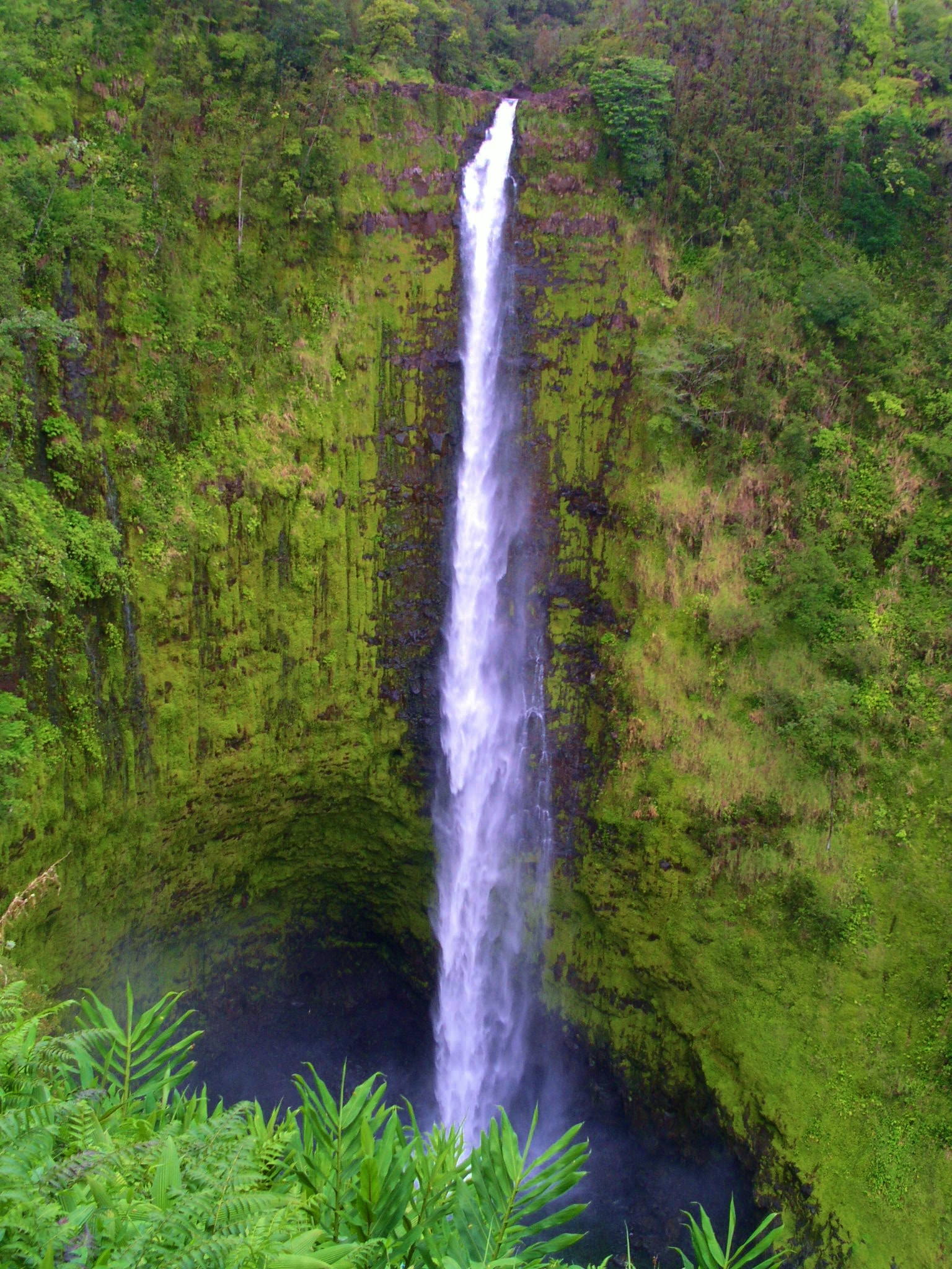 KONICA MINOLTA DiMAGE F300 sample photo. Kahuna falls, hawaii photography