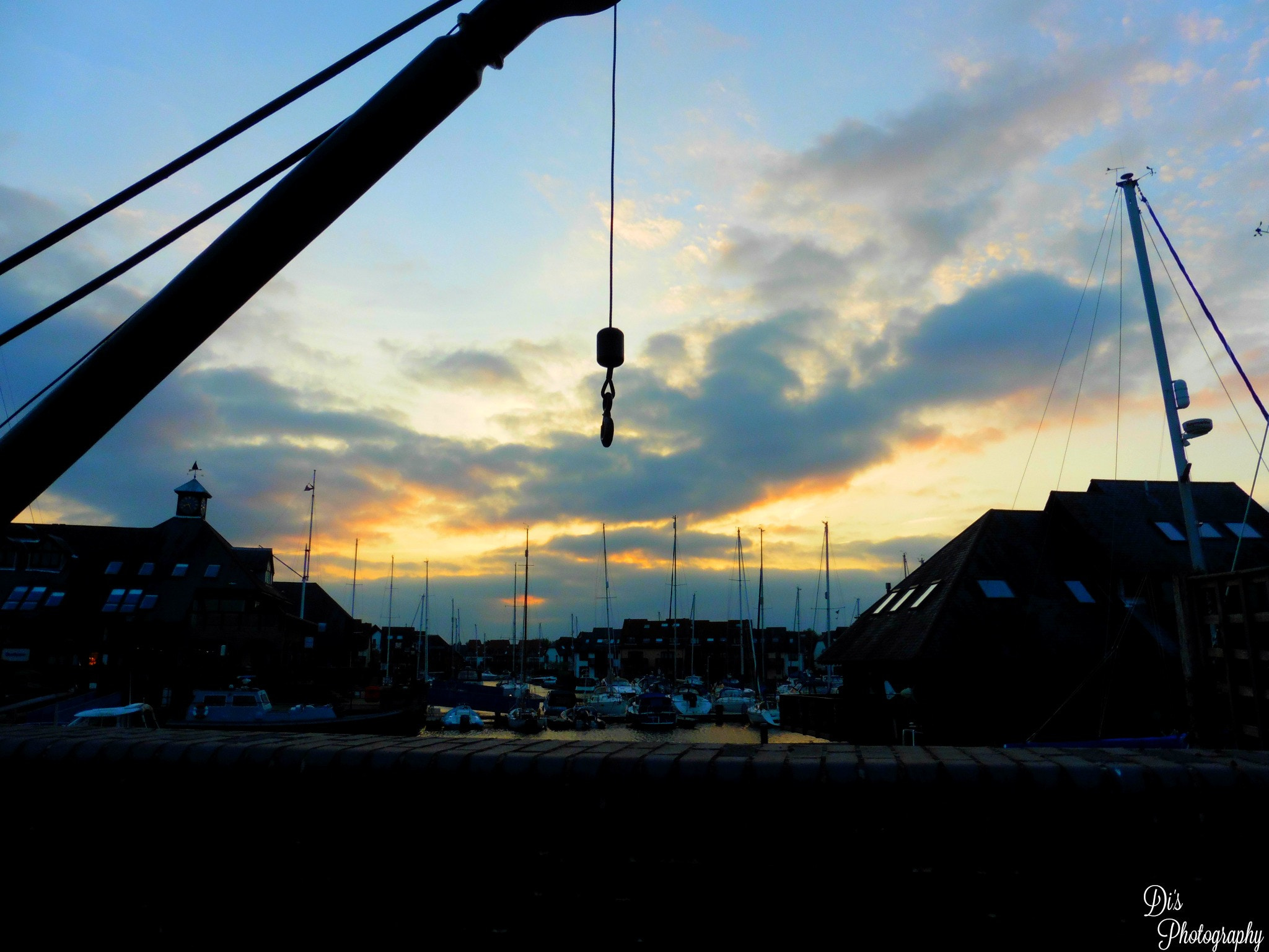 Panasonic DMC-TZ55 sample photo. Sundown over hythe marina photography