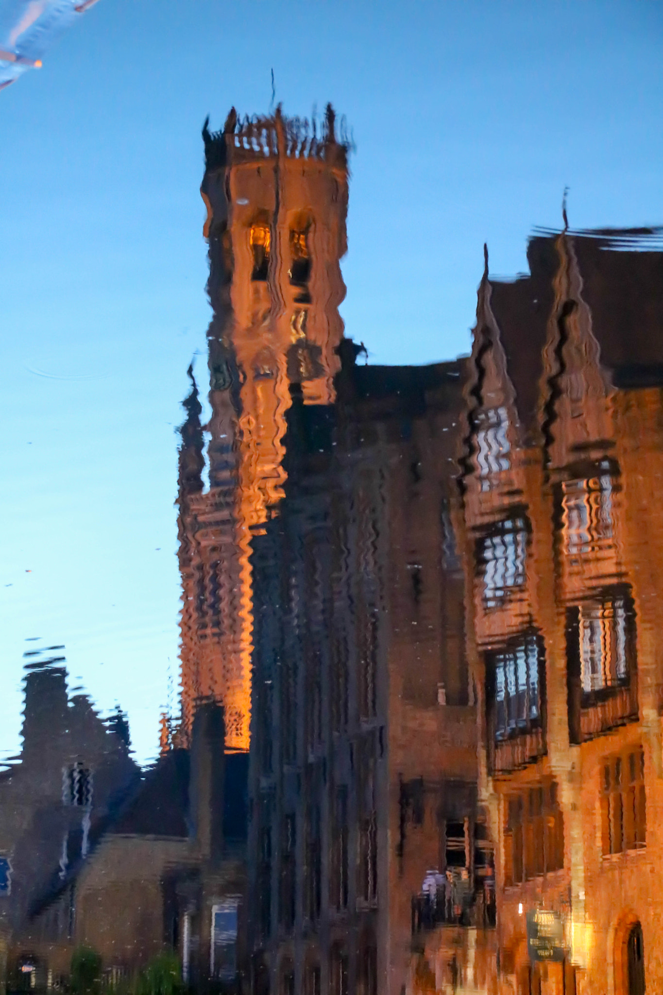 Canon EF-S 17-85mm F4-5.6 IS USM sample photo. Reflected belfry photography