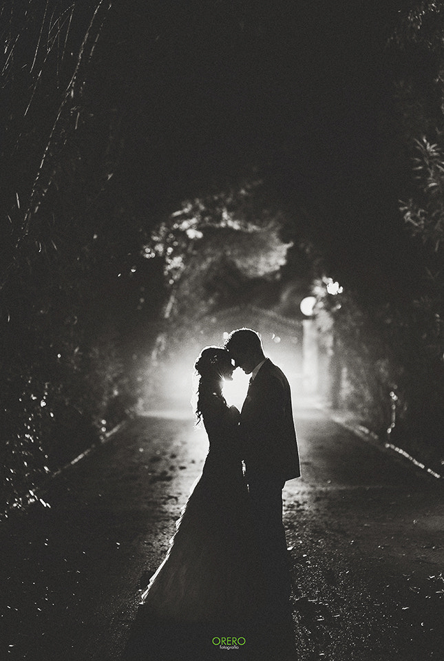 Nikon D3S + Sigma 85mm F1.4 EX DG HSM sample photo. Backlight wedding photography