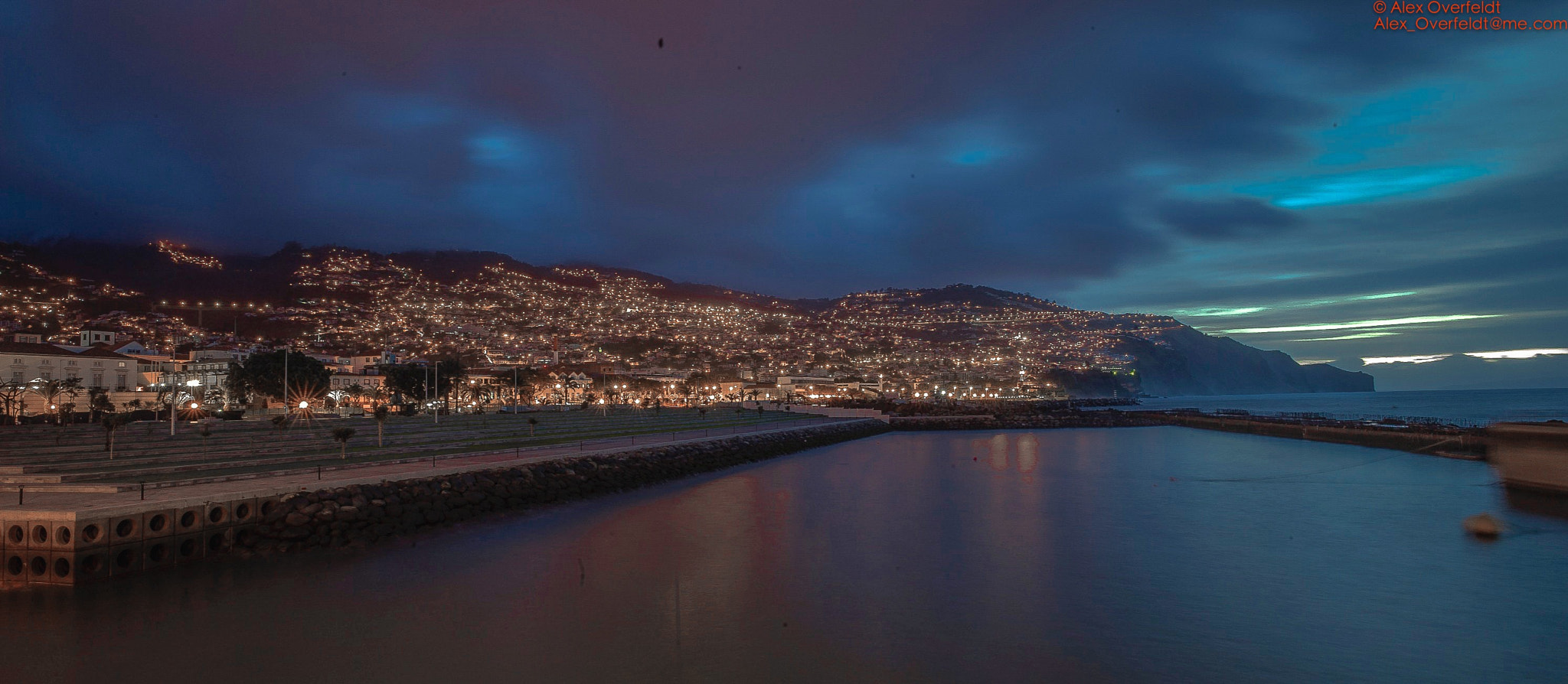 Leica Super-Elmar-M 18mm F3.8 ASPH sample photo. Night falling over funchal madeira photography