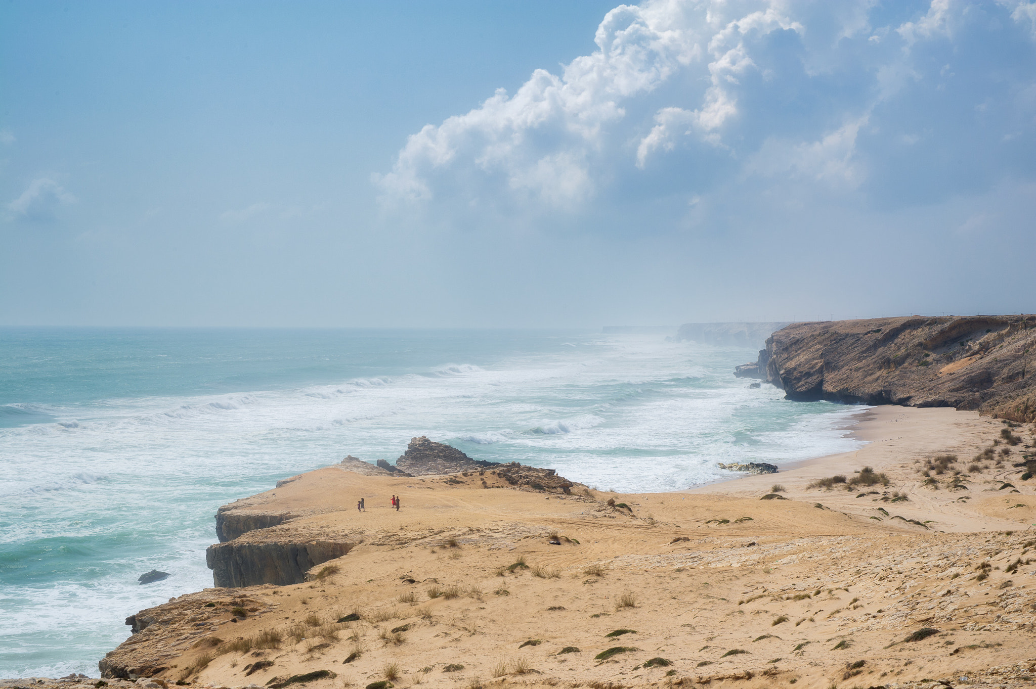 Sigma 24-70mm F2.8 EX DG HSM sample photo. Coastal cliffs, oman photography