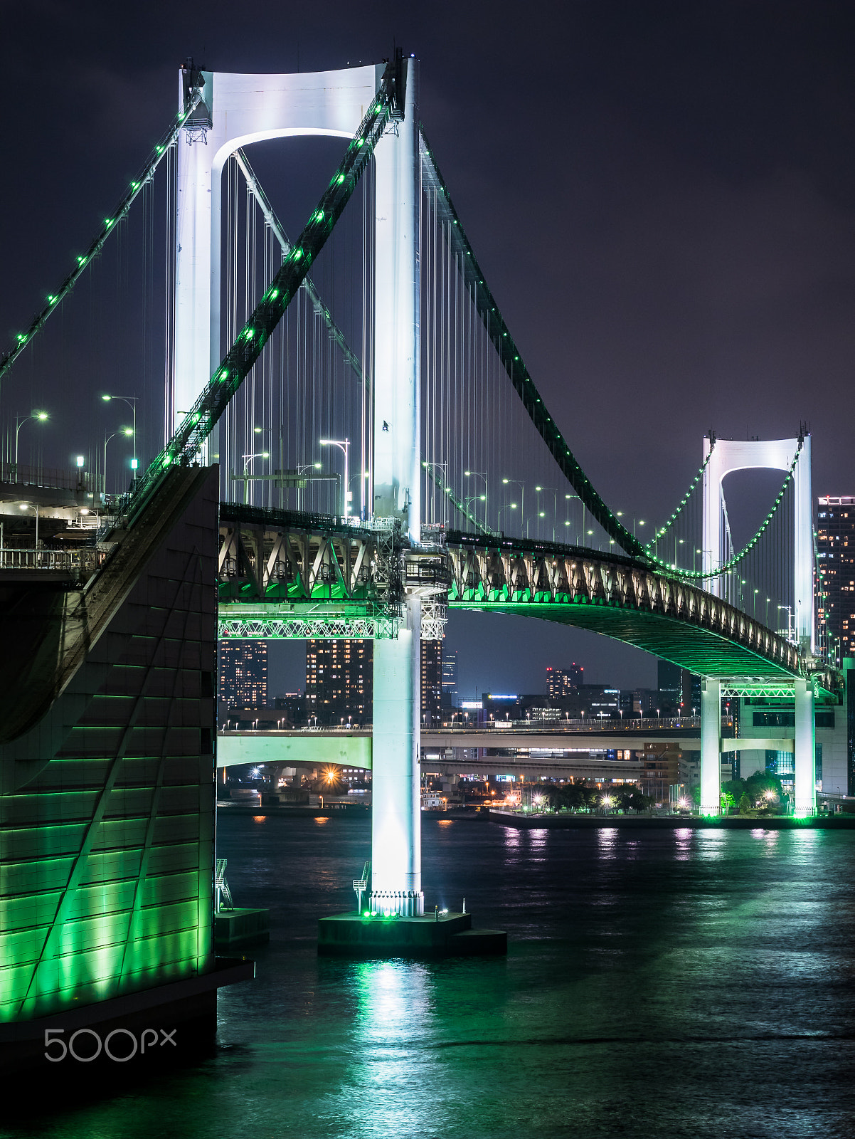 Panasonic DMC-GM1S + Olympus M.Zuiko Digital 45mm F1.8 sample photo. Rainbow bridge in tokyo,japan photography