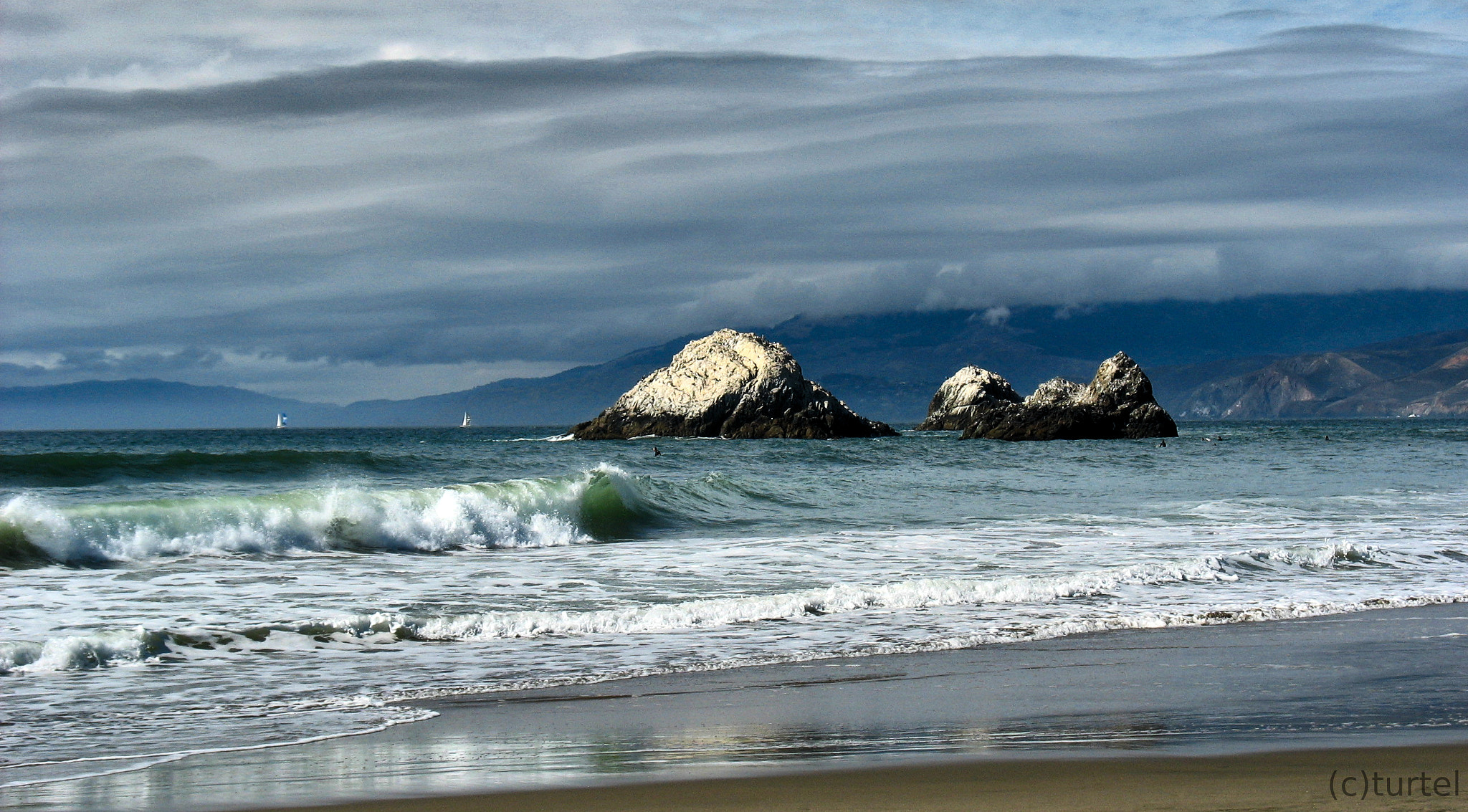 Canon POWERSHOT A610 sample photo. Ocean view in california photography